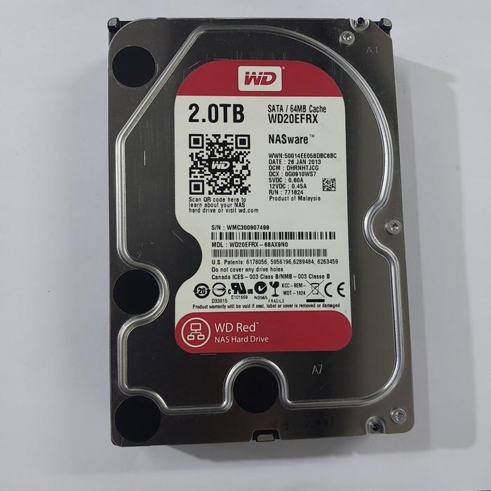 Hardisk 2tb internal WD RED NASware 3.5inch sata murah HDD NAS pc komputer 2TB sata 3,5" CCTV