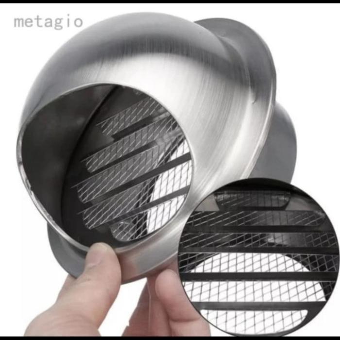 End Ducting 4" Grill Flexible Ducting 4 Inc/Penutup Ventilasi Cerobong