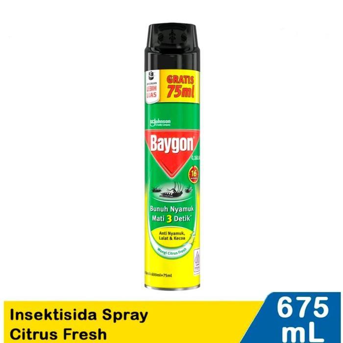 ` baygon aerosol citrus fresh 600+75ml / baygon citrus spray 600+75ml