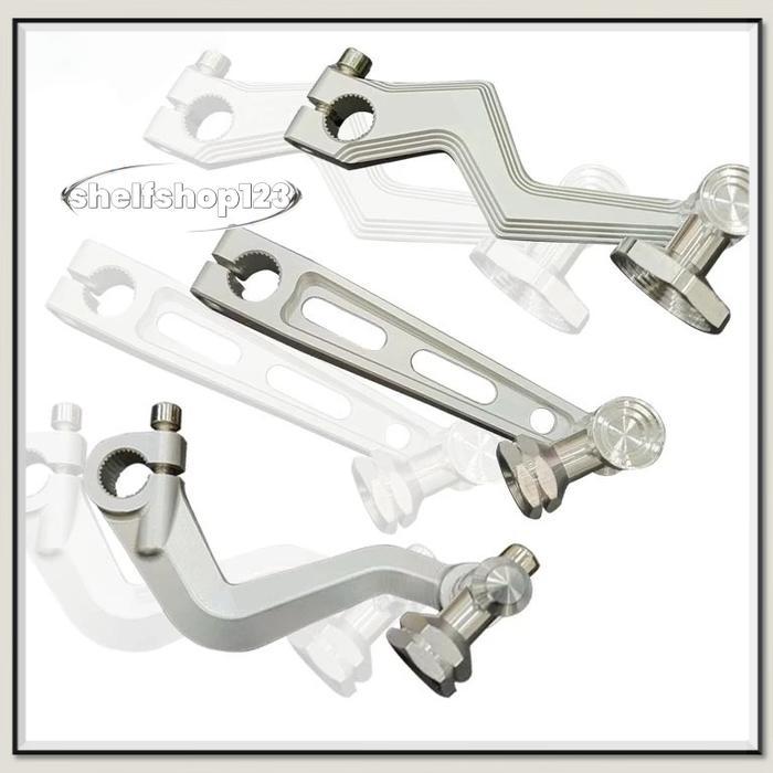 Aksesori Modifikasi Sepeda Motor Braket Rem Cnc Aluminium Aloi Rem Belakang Rocker Arm Gaya