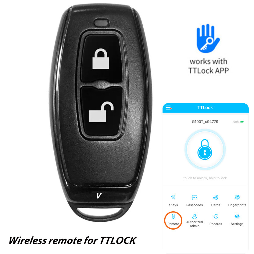 . Ttlock Bluetooth Remote Controller Wireless Emitter For Ttlock Door -