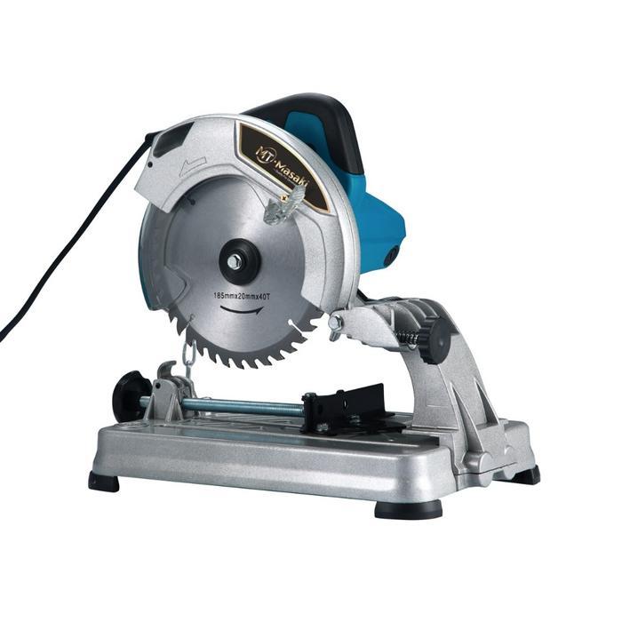 storejayabaru MTMASAKI Mesin Potong Rel Geser Mesin Gergaji Potong Besi 7" MT-1202 Mesin CUT OFF Saw