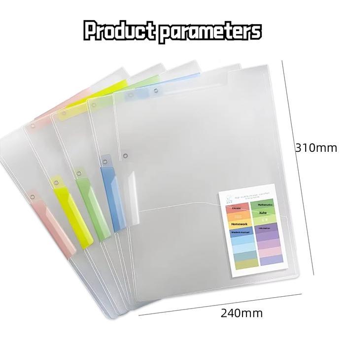 ` Alfamidi LINK Daiichi - Folder a4 Project A3/A4 Map Penawaran Dokumen Report Cover Bening 5PCS/Bag