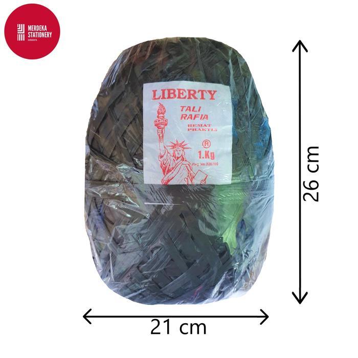 DISKON Tali/Pengikat Rafia/Rapia Rol/Gelondong Plastik 1 KG/1KG MURAH HITAM
