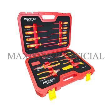 15 PCS PERALATAN TUKANG LISTRIK INSULATED MAINTENANCE SET MAXPOWER