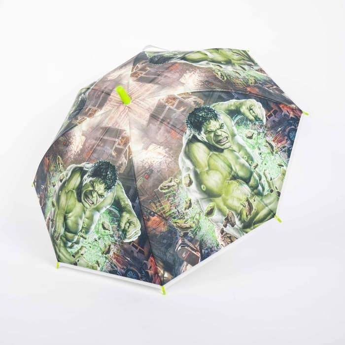 Payung anak superhero / marvel / jagoan / semi transparan / dof