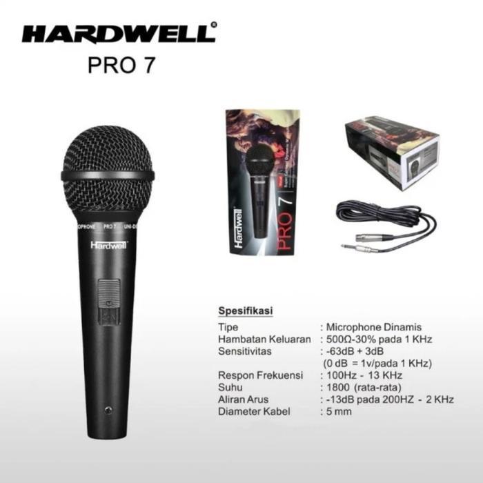 HRG DISKON Mic Hardwell Pro 7, Mic kabel hardwell pro7, mic pro 7, Original