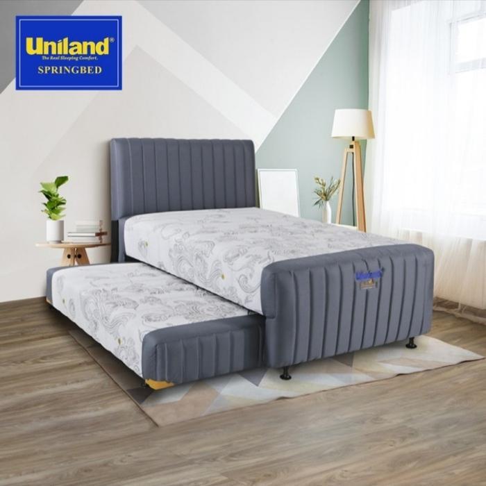Uniland springbed 2 in 1 Ashton Grey 120 x 200