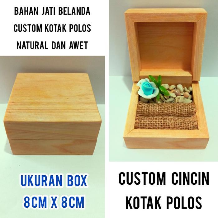 box tempat cincin kayu jati belanda elegan rustic 02