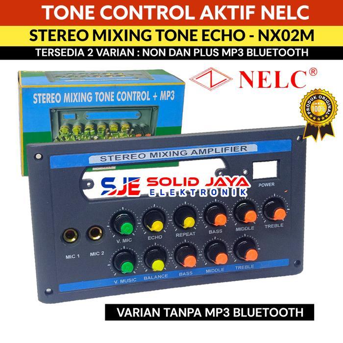 TONE CONTROL AKTIF ACTIVE NX02 MIXING 2 TINGKAT ECHO REPEATER REPEAT MIDDLE MIDLE KARAOKE MIC MIK