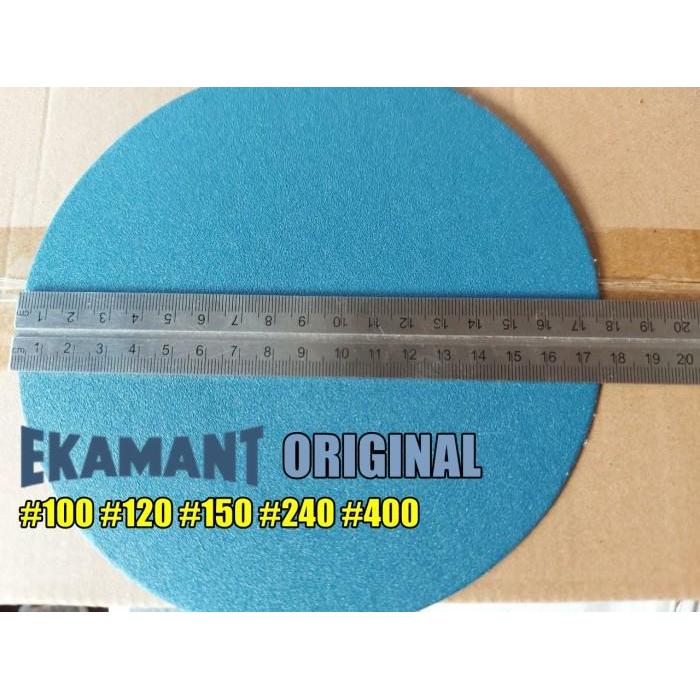 Amplas bulat 7" EKAMANT Original Amplas tempel Lapis Velcro 7 inch