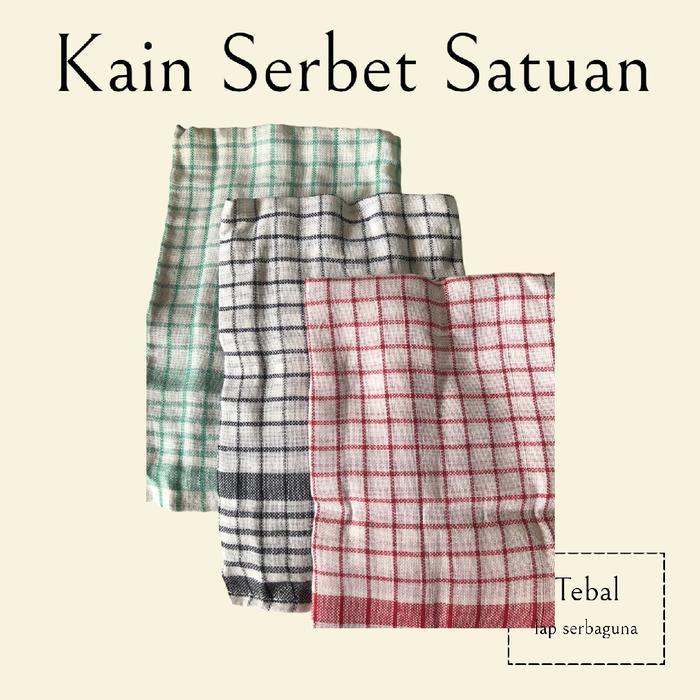 kain serbet - kain serbet satuan - kain serbet tebal