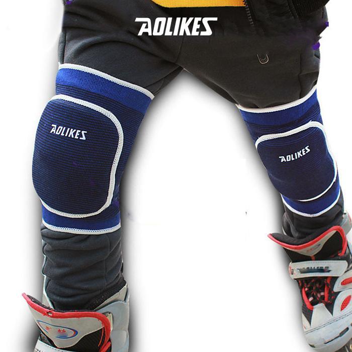 Aolikes 219 Knee Protector Pad Kid - Pelindung Lutut Deker Voli Anak - Black