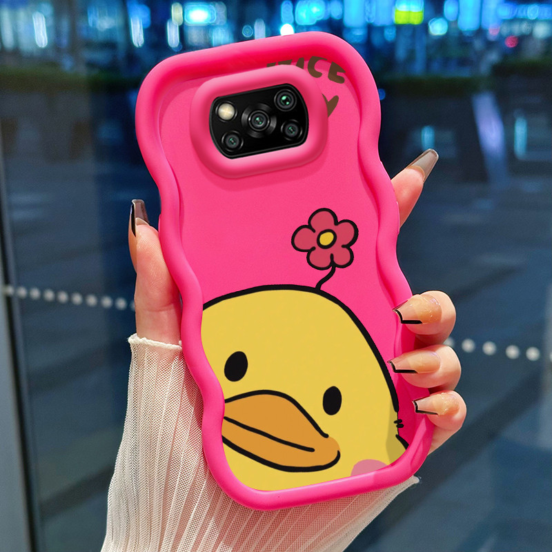 Casing Hp Untuk Xiaomi POCO X3 POCO X3 NFC POCO X3 Pro Case Bebek Kuning Kecil Cesing Kasing Macaron