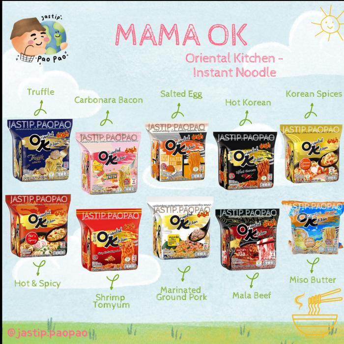Mie Mama Instant Noodles Ok Oriental Kitchen Import Bangkok Gercep