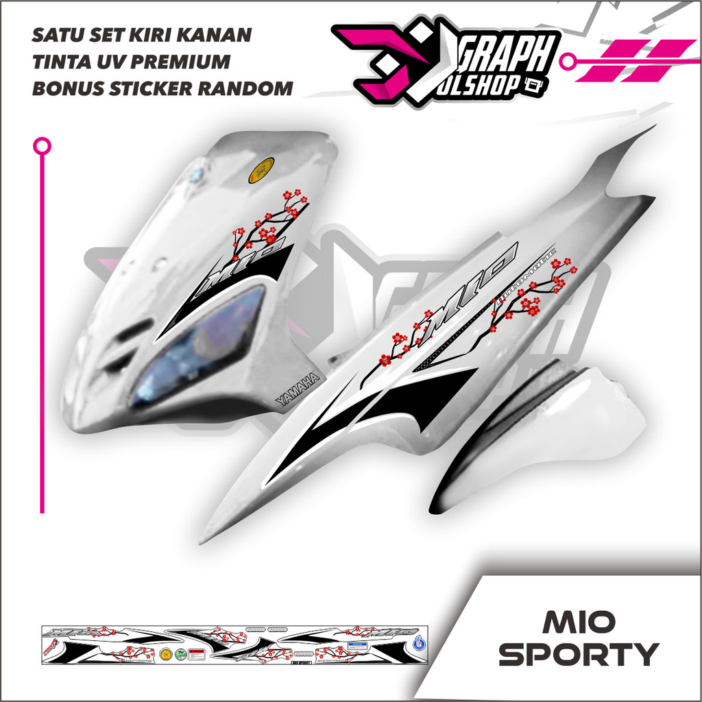 STRIPING TRANSPARAN MIO SPORTY BUNGA MIO