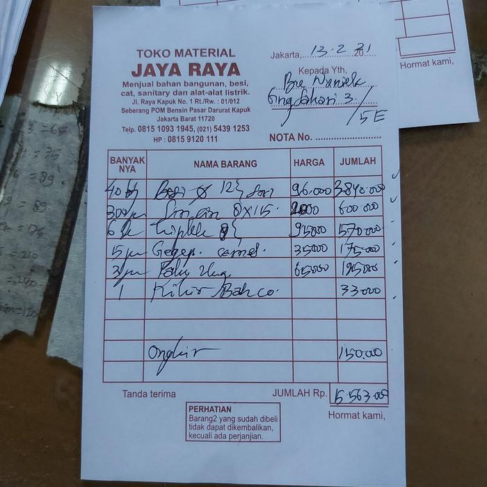 Besi 13 Ulir Besi 8 Polos
