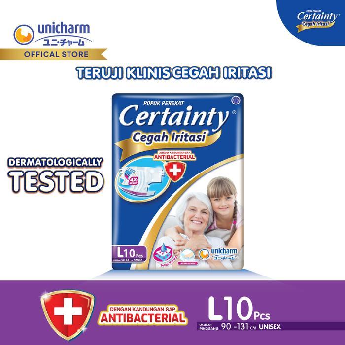 Certainty - L 10 - Popok Perekat - Popok Dewasa