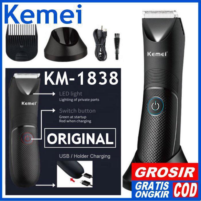 DISKON KM1838 GROSIR KEMEI 1838 Cukuran Rambut Hair Clipper Trimmer KM-1838