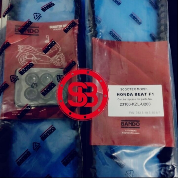 Scooter Belt V BELT Honda BEAT FI / Injeksi + Roller BANDO