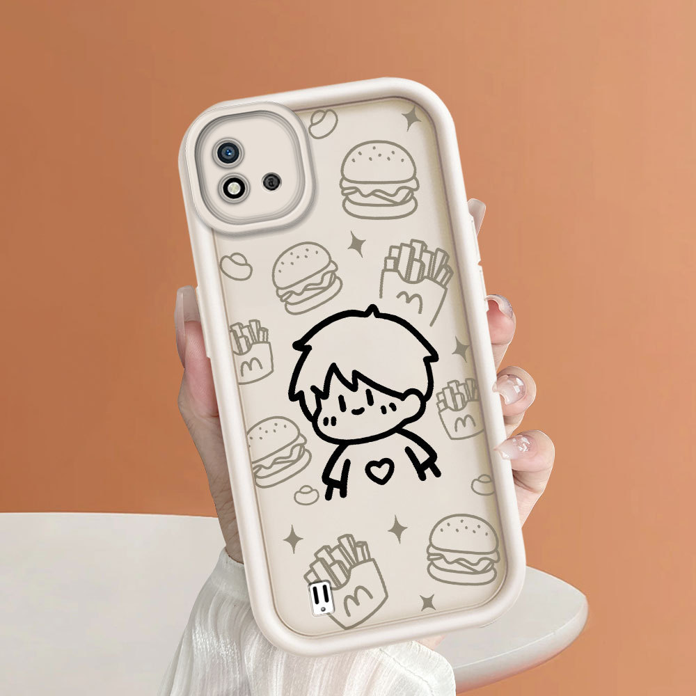Casing Hp UntukRealme C20 C20A C11 2021 Case Softcase Soft Cesing Handphone Cover Populer Kartun Cas