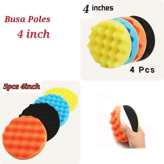 BUSA POLES 4PCS 4 INCH POLISH WAX COMPOUND READY
