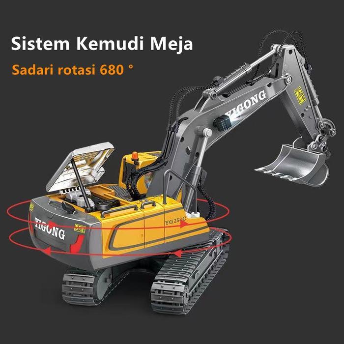 Excavator Remot Control Beko Mainan Anak Mainan Excavator Remote Control YIGONG