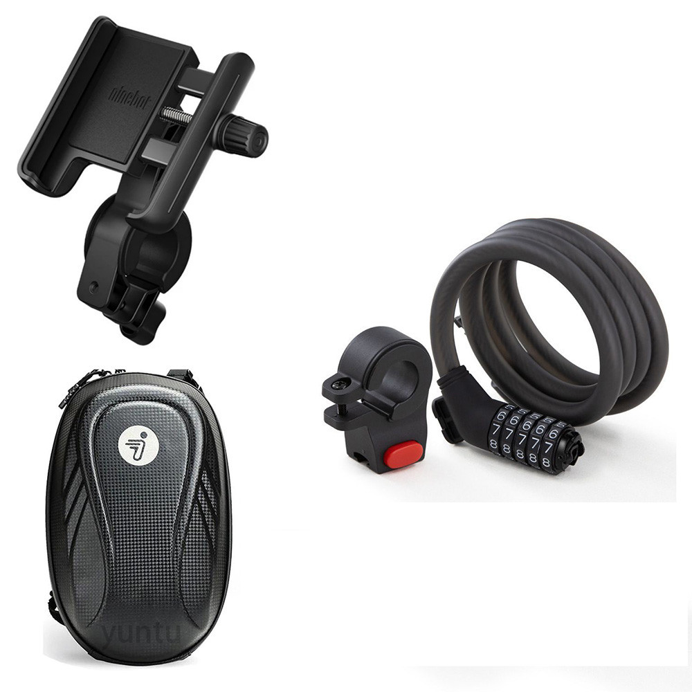 TERBARU Original Bracket/Hanging Bag/Lock For Segway Ninebot ZT3 Max G2 G30 G30L ES4 F35 F40 For Xia