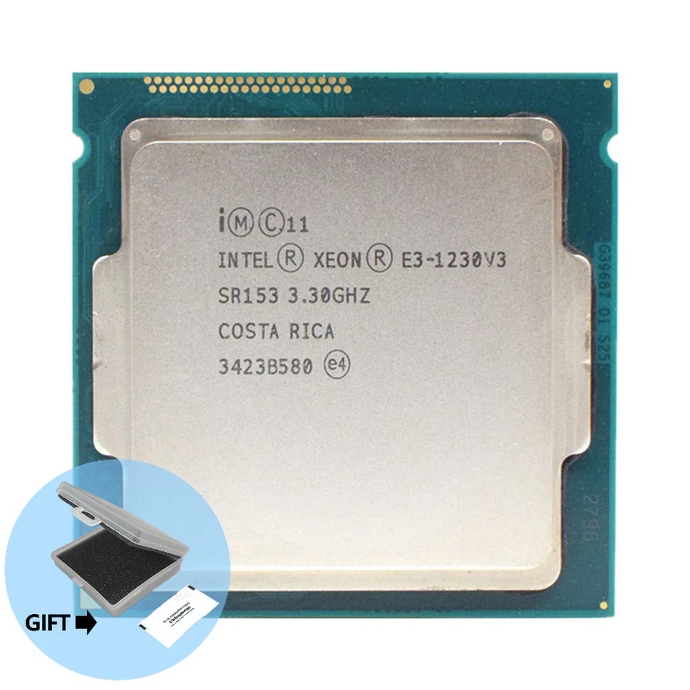 . Intel Xeon E3-1230 V3 E3 1230 V3 E3 1230V3 3.3 Ghz Quad-Core -