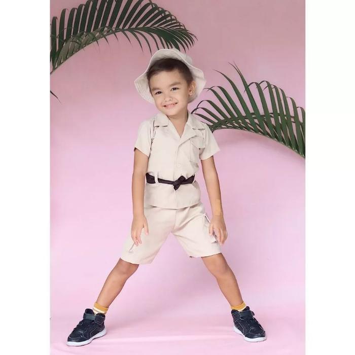 BERMUTU Setelan Jungle Party/Kostum Zoo/Kostum Safari Anak dan Dewasa/Kostum Birthday Tema