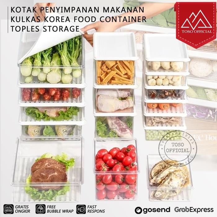 KOTAK PENYIMPANAN MAKANAN KULKAS KOREA FOOD CONTAINER TOPLES STORAGE