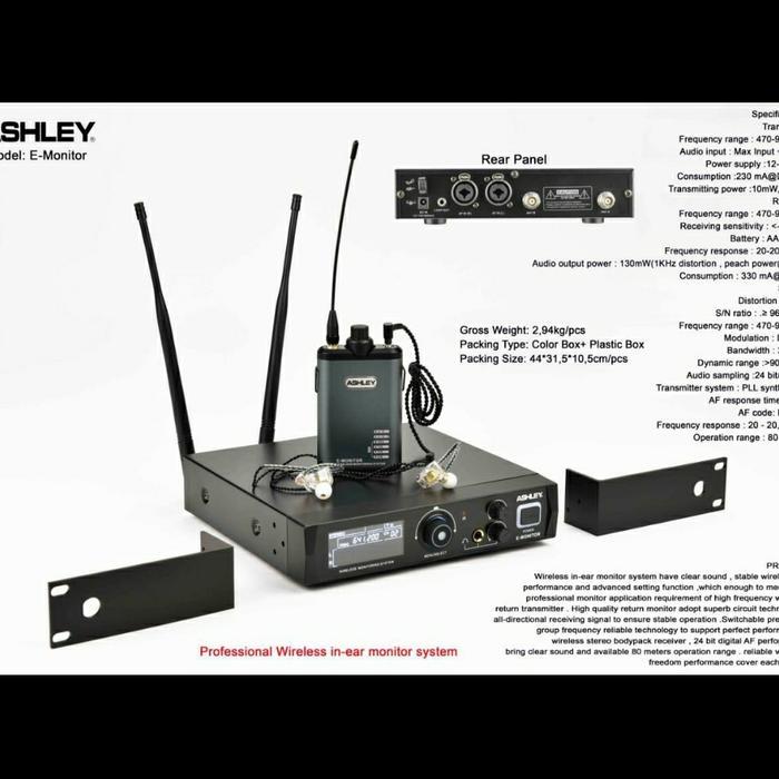Ear Monitor Wireless Ashley E-Monitor