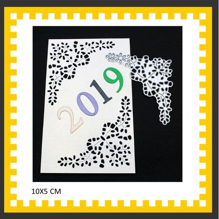 Cetakan Stensil Cutting Dies Bahan Metal Scrapbook DIY scrapbook TWO