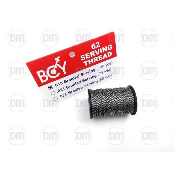 Serving Thread - BCY Serving Material Braided *62 018 Jig Black/White