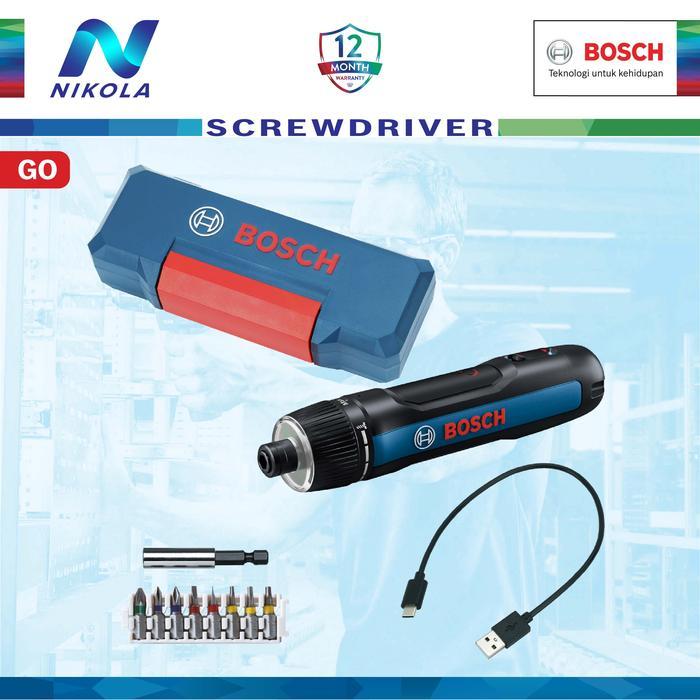 Bosch Go Gen 3 Obeng Baterai Cordless Screwdriver 3.6 Volt Gen3 Usb