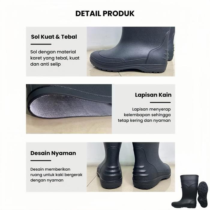 Spesial Produk Pilihan Sepatu Boots Karet Panjang / Sepatu Boot Picco/Boot Karet /Boot Anti Air/Boot