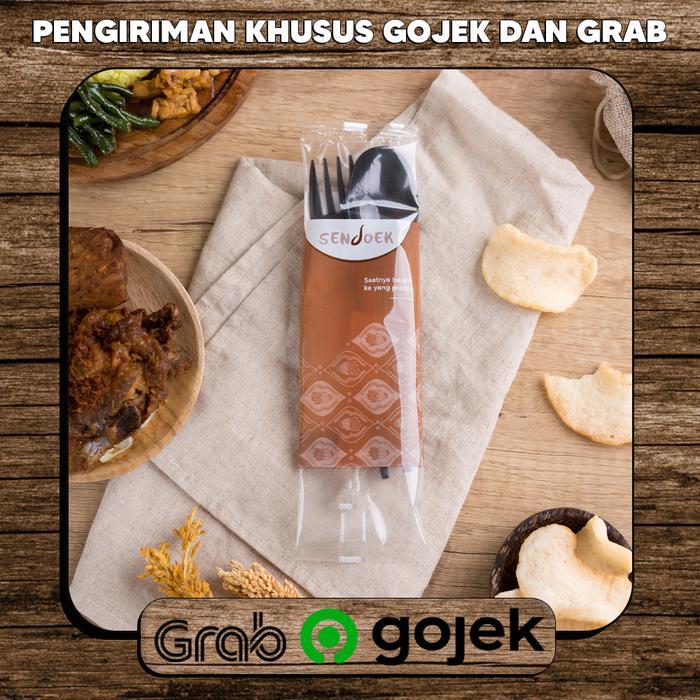 Catering Set Sendok Garpu Plastik Tissue / Sendok Garpu Set Plastik