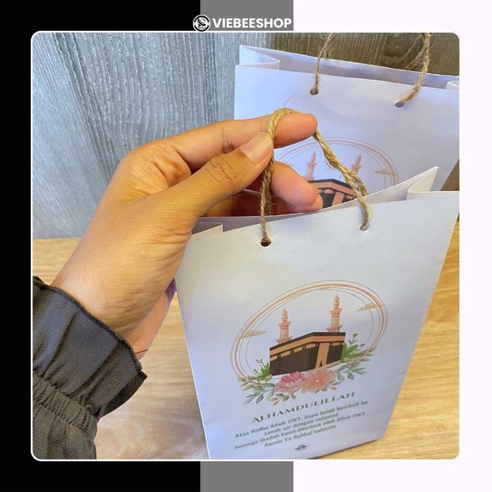 ( ISI 50 BIJI ) PAPER BAG COLORFULL MODEL TAS SOUVENIR SNACK HAJI DAN UMRAH TAS WALIMATUS SAFAR HAJI