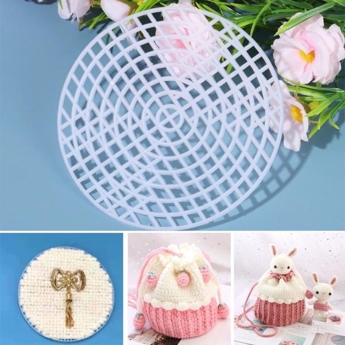 ANEKA - Plastic Canvas Round / Kanvas Alas Tas Bulat