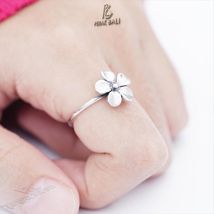 Cincin Perak Wanita 925 Asli Silver Jepun Bali Siki
