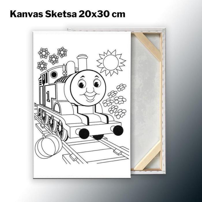Kanvas Lukis Sketsa 20x20 Cm / Media Lukis Canvas Sketsa 20x30 Cm / Kanvas Sketsa Bergambar Sketsa