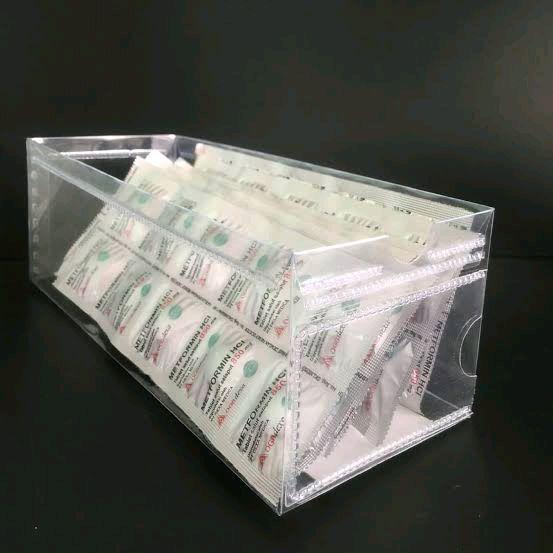 Pilih ukuran isi 25pcs Mika Box Obat / Box obat apotik / kotak obat / wadah obat