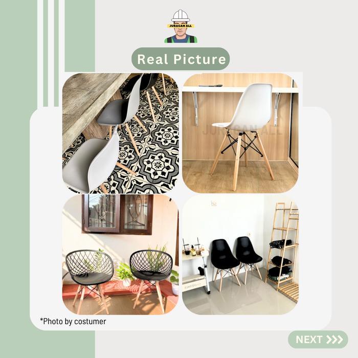 Kursi Cafe/Kursi Milenial/Eames Chair/Kursi Eames Aesthetic