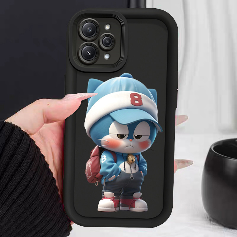 Casing Hp untuk Xiaomi Redmi 12 4G 12 5G 12C 11A POCO M6 Pro 5G POCO C55 Case Kucing yang membawa ta
