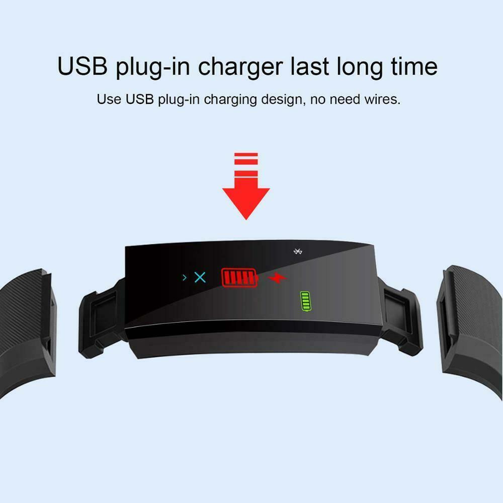 Smart Bracelet Heart Rate Blood Pressure Band Fitness Tracker Smartband Bluetooth-compatible