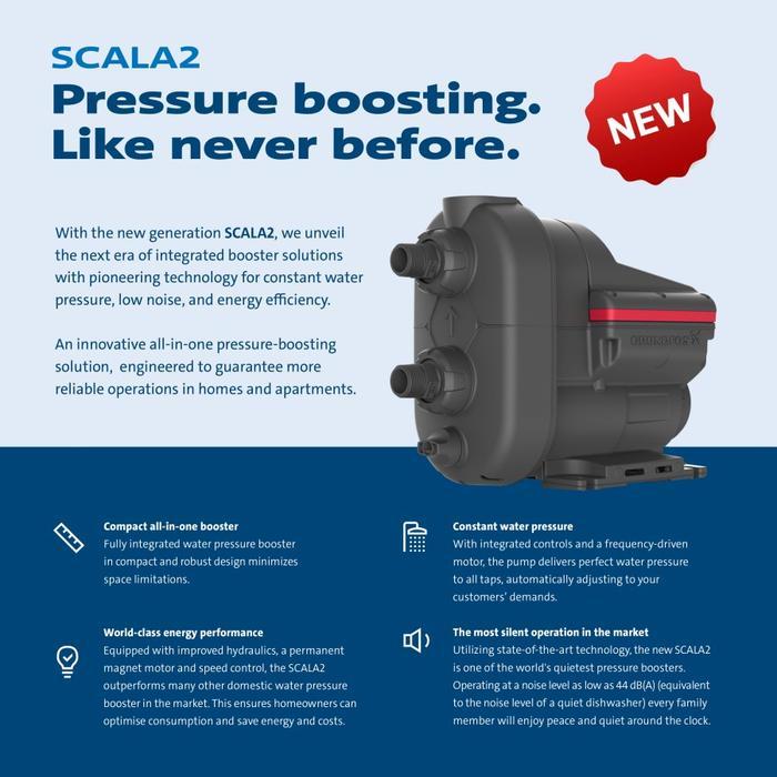 GRUNDFOS Pompa Pendoron / Booster Pump SCALA 2