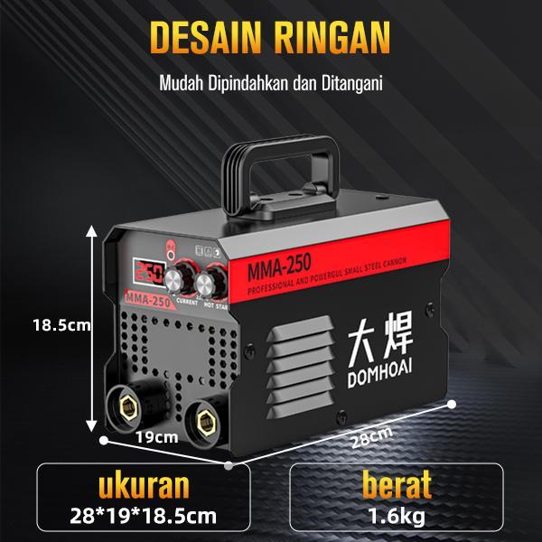 Domhoai Mesin Las Mma-250 Inverter Las Listrik Igbt Mesin Las Tampilan Digital Definisi Tinggi