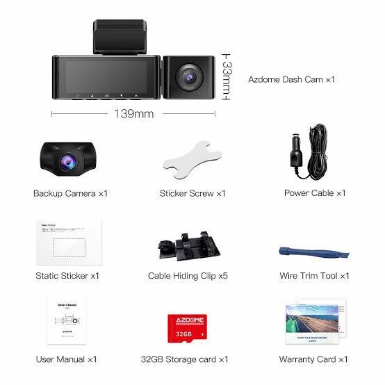 AZDOME M550 - DASHCAM, DASH CAMERA