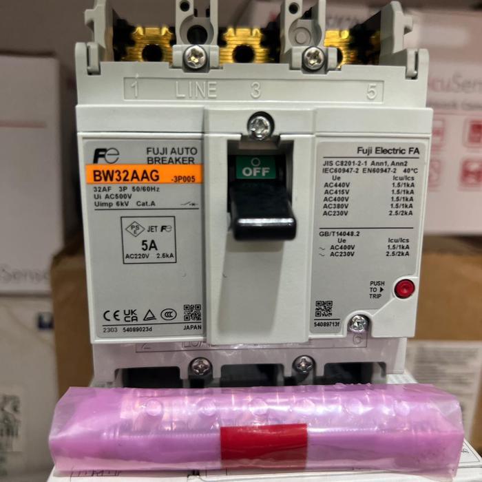 Mccb Fuji Bw32Aag 3P 5A Original Hemat