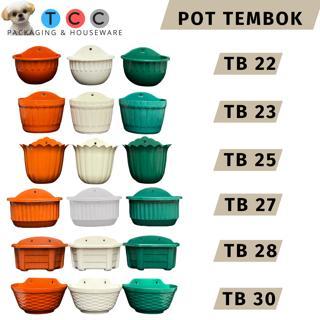 "New" Pot Tembok - Tanaman Bunga Hias Dinding Tempel Bibit Plastik TB Flower